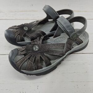 Keen Rose Sandals‎ Womens 7 Gray Slingback Closed Toe Sport Hiking 1016733
